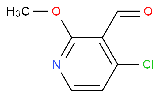 4-chloro-2-methoxypyridine-3-carbaldehyde_分子结构_CAS_1008451-58-8