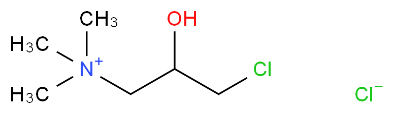 (3-chloro-2-hydroxypropyl)trimethylazanium chloride_分子结构_CAS_3327-22-8