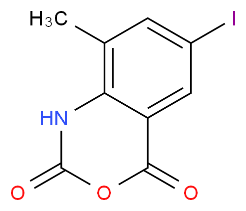 6-Iodo-8-methyl-2,4-dihydro-1H-3,1-benzoxazine-2,4-dione_分子结构_CAS_913194-96-4)