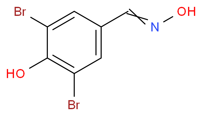 3,5-dibromo-4-hydroxybenzaldehyde oxime_分子结构_CAS_25952-74-3)