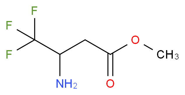 Methyl 3-amino-4,4,4-trifluorobutanoate_分子结构_CAS_748746-28-3)