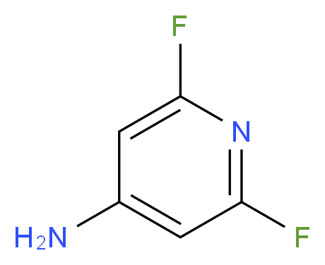 2,6-difluoropyridin-4-amine_分子结构_CAS_63489-58-7