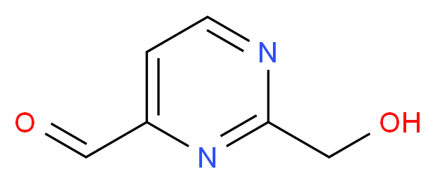 2-(hydroxymethyl)pyrimidine-4-carbaldehyde_分子结构_CAS_944900-47-4