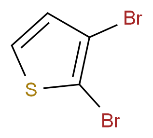 2,3-dibromothiophene_分子结构_CAS_3140-93-0