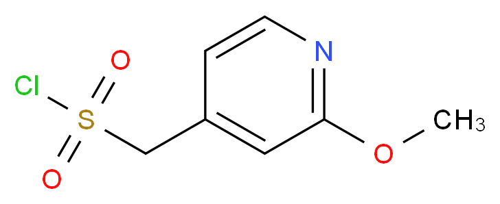 (2-methoxypyridin-4-yl)methanesulfonyl chloride_分子结构_CAS_1060816-42-3