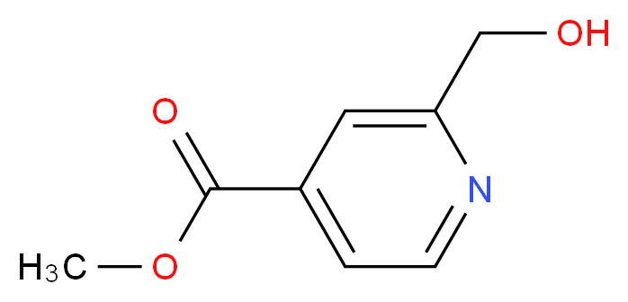 Methyl 2-(hydroxymethyl)isonicotinate_分子结构_CAS_58481-17-7)