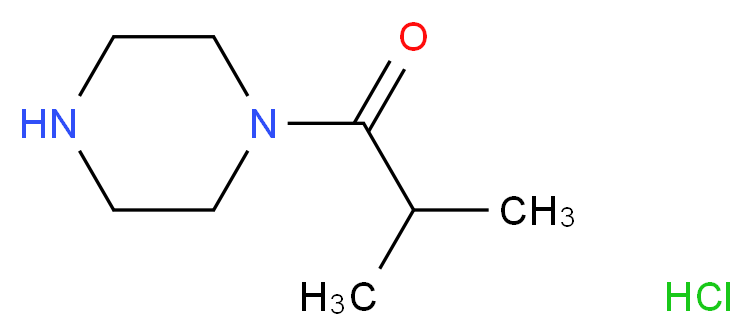 2-methyl-1-(piperazin-1-yl)propan-1-one hydrochloride_分子结构_CAS_71260-16-7