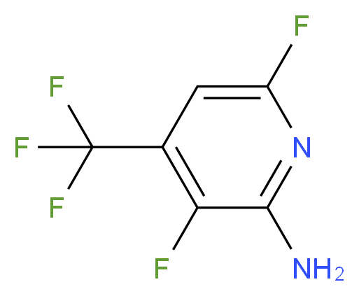 3,6-difluoro-4-(trifluoromethyl)pyridin-2-amine_分子结构_CAS_675602-89-8