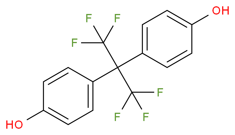 4,4′-(六氟异亚丙基)二酚_分子结构_CAS_1478-61-1)