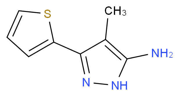 4-methyl-3-(2-thienyl)-1H-pyrazol-5-amine hydrochloride_分子结构_CAS_)