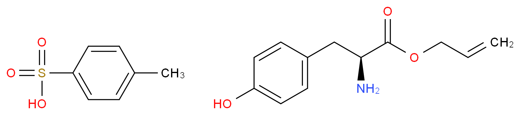 L-Tyrosine allyl ester p-toluenesulfonate salt_分子结构_CAS_125441-05-6)