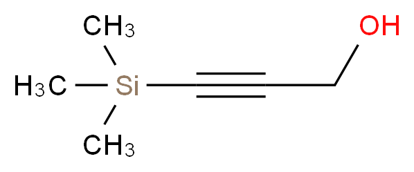 3-(trimethylsilyl)prop-2-yn-1-ol_分子结构_CAS_5272-36-6