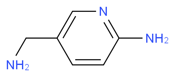 2-Amino-5-(aminomethyl)pyridine_分子结构_CAS_156973-09-0)