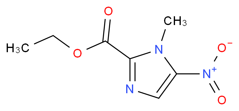 ethyl 1-methyl-5-nitro-1H-imidazole-2-carboxylate_分子结构_CAS_1564-49-4