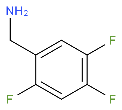 2,4,5-Trifluorobenzylamine 98%_分子结构_CAS_168644-93-7)