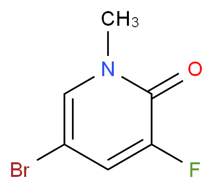 5-Bromo-3-fluoro-1-methylpyridin-2(1H)-one_分子结构_CAS_1352152-46-5)