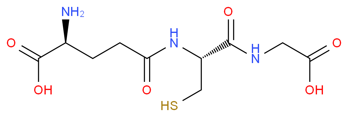 (2S)-2-amino-4-{[(1R)-1-[(carboxymethyl)carbamoyl]-2-sulfanylethyl]carbamoyl}butanoic acid_分子结构_CAS_70-18-8