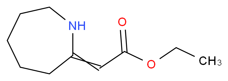 ethyl 2-(azepan-2-ylidene)acetate_分子结构_CAS_50621-08-4