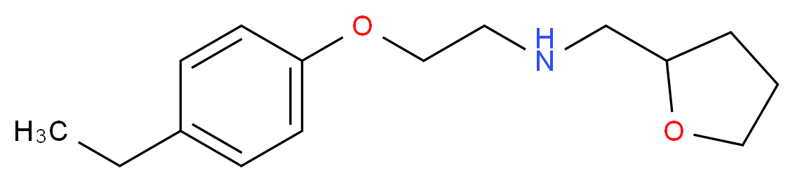 2-(4-Ethylphenoxy)-N-(tetrahydro-2-furanylmethyl)-1-ethanamine_分子结构_CAS_)