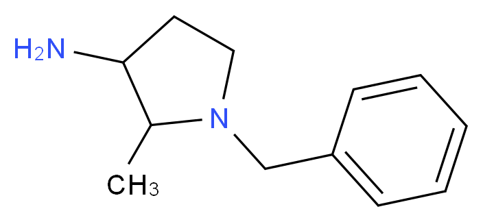 1-benzyl-2-methylpyrrolidin-3-amine_分子结构_CAS_70325-82-5