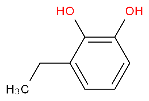 3-Ethylbenzene-1,2-diol_分子结构_CAS_933-99-3)