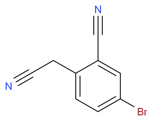 4-Bromo-2-cyanobenzeneacetonitrile_分子结构_CAS_925672-89-5)