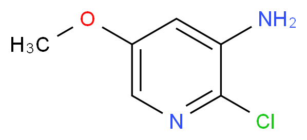 2-chloro-5-methoxypyridin-3-amine_分子结构_CAS_720666-45-5