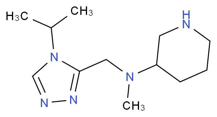 N-[(4-isopropyl-4H-1,2,4-triazol-3-yl)methyl]-N-methylpiperidin-3-amine_分子结构_CAS_)