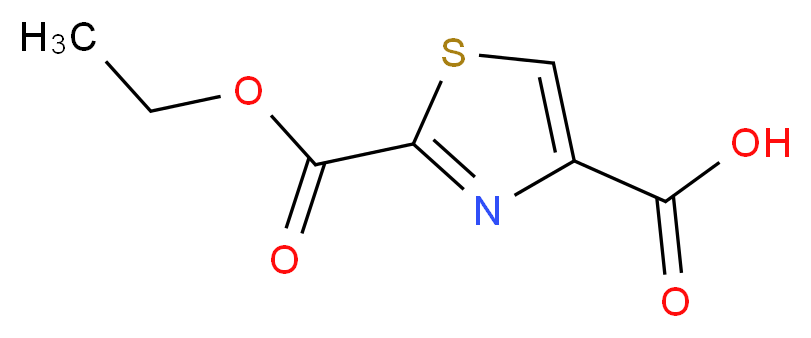 2-(Ethoxycarbonyl)-1,3-thiazole-4-carboxylic acid_分子结构_CAS_911466-96-1)