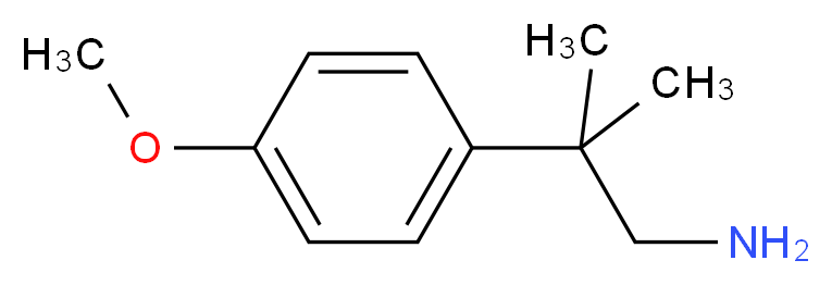 2-(4-Methoxyphenyl)-2-methylpropan-1-amine_分子结构_CAS_51558-25-9)