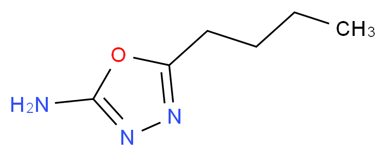 5-butyl-1,3,4-oxadiazol-2-amine_分子结构_CAS_52838-38-7)