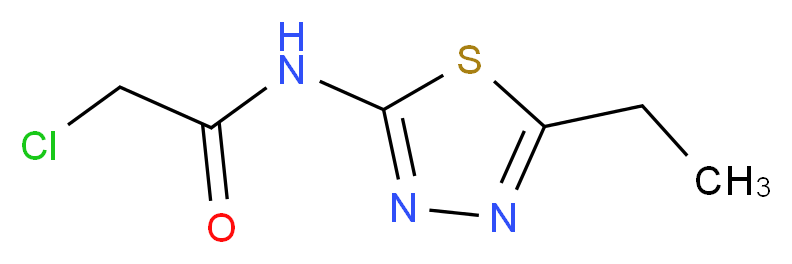 2-chloro-N-(5-ethyl-1,3,4-thiadiazol-2-yl)acetamide_分子结构_CAS_21521-90-4)