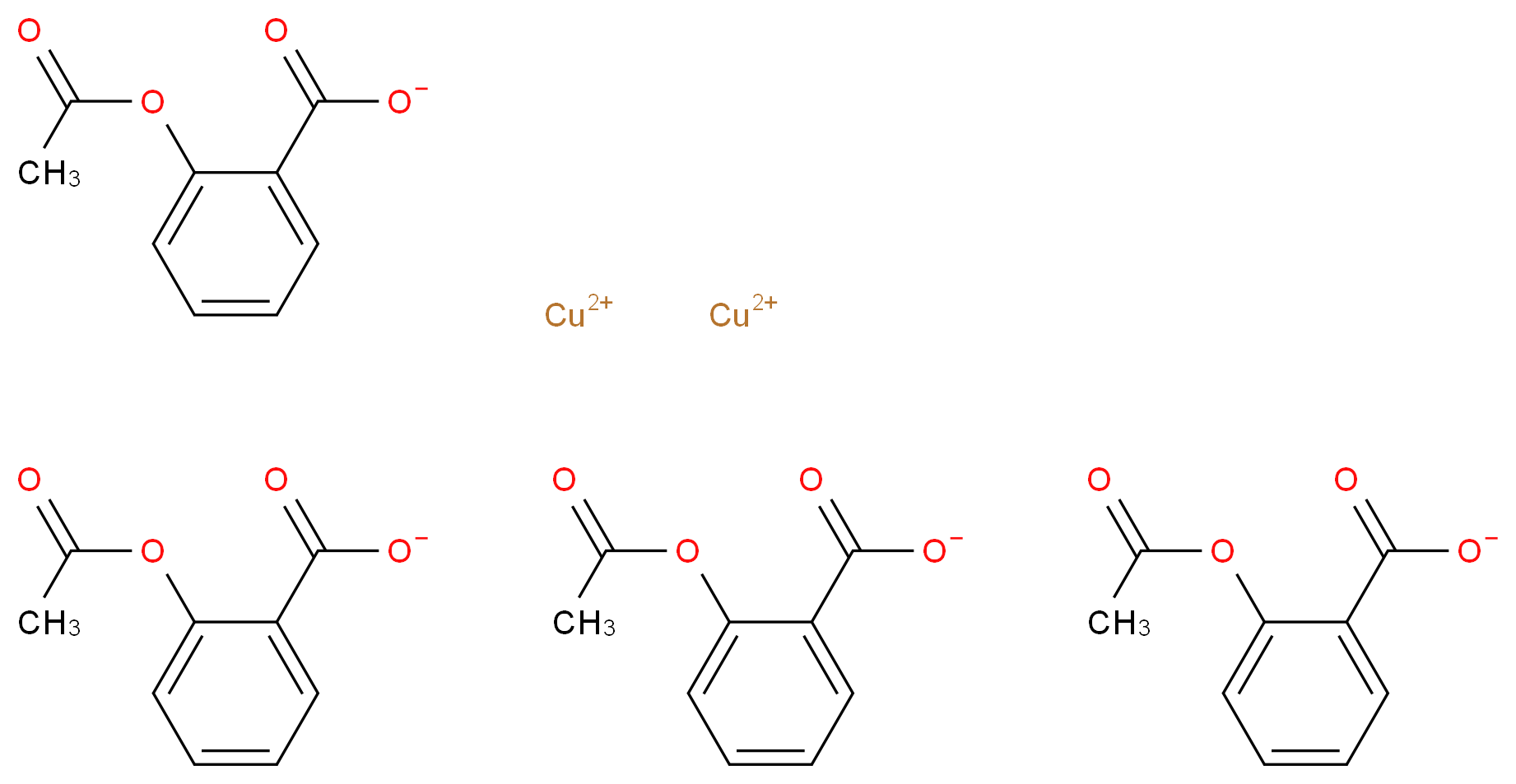 Copper aspirinate_分子结构_CAS_23642-01-5)