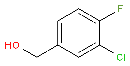 (3-chloro-4-fluorophenyl)methanol_分子结构_CAS_161446-90-8