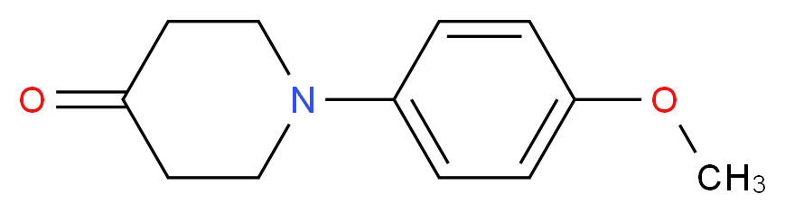 1-(4-methoxyphenyl)piperidin-4-one_分子结构_CAS_)