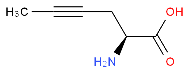 (2S)-2-aminohex-4-ynoic acid_分子结构_CAS_29834-76-2