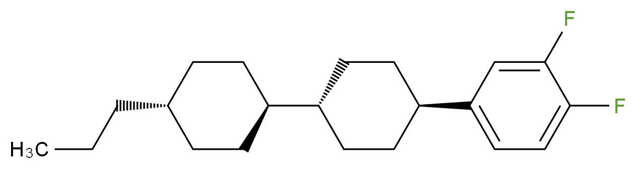 trans,trans-4-(3,4-Difluorophenyl)-4'-propyl-1,1'-bi(cyclohexane)_分子结构_CAS_82832-57-3)