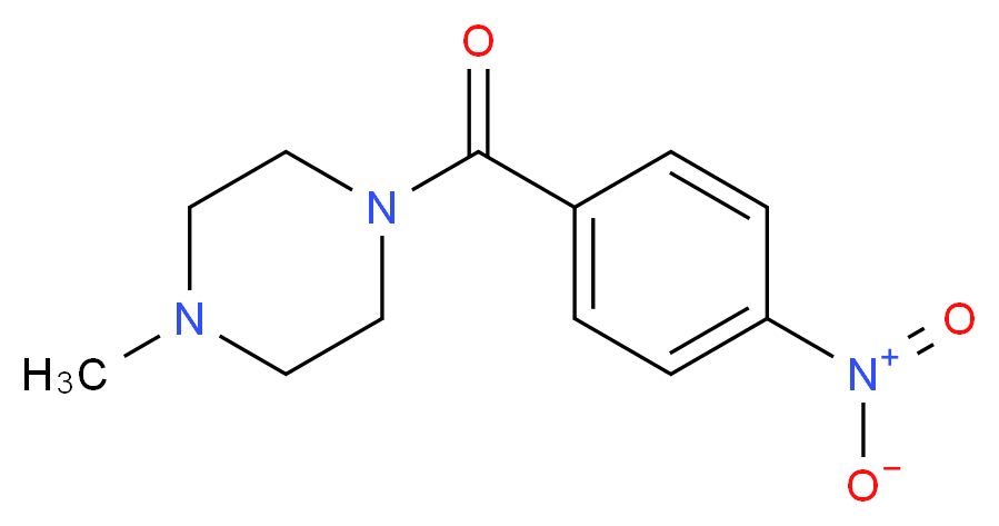 (4-Methylpiperazin-1-yl)(4-nitrophenyl)methanone_分子结构_CAS_21091-98-5)