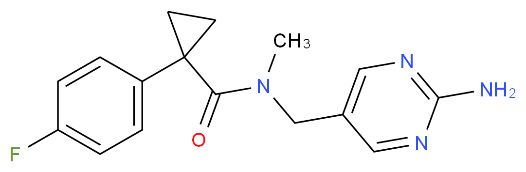 N-[(2-amino-5-pyrimidinyl)methyl]-1-(4-fluorophenyl)-N-methylcyclopropanecarboxamide_分子结构_CAS_)