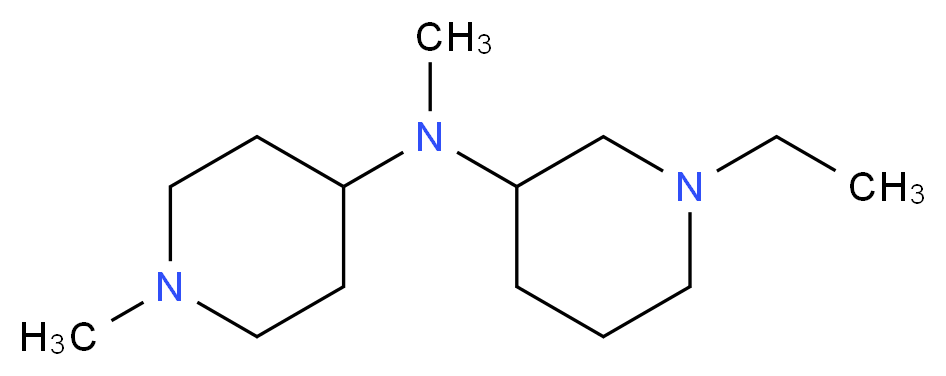 1-ethyl-N-methyl-N-(1-methyl-4-piperidinyl)-3-piperidinamine_分子结构_CAS_)