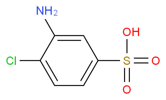 3-AMINO-4-CHLOROBENZENESULFONIC ACID_分子结构_CAS_98-36-2)