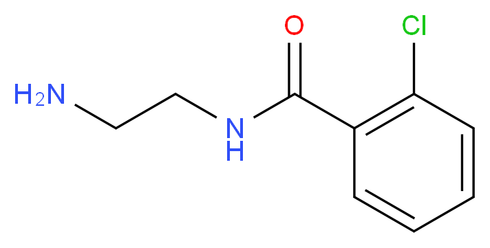 N-(2-aminoethyl)-2-chlorobenzamide_分子结构_CAS_65389-77-7