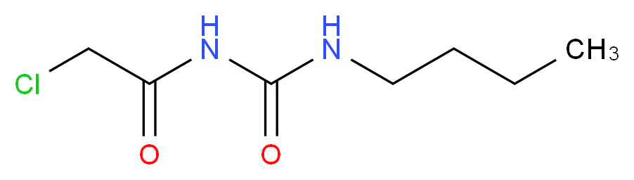 3-butyl-1-(2-chloroacetyl)urea_分子结构_CAS_25679-91-8