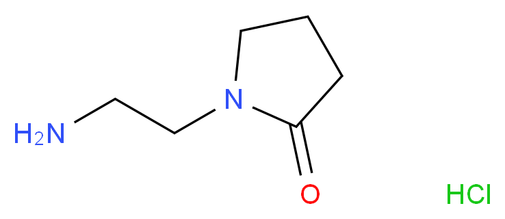 1-(2-aminoethyl)pyrrolidin-2-one hydrochloride_分子结构_CAS_92885-03-5