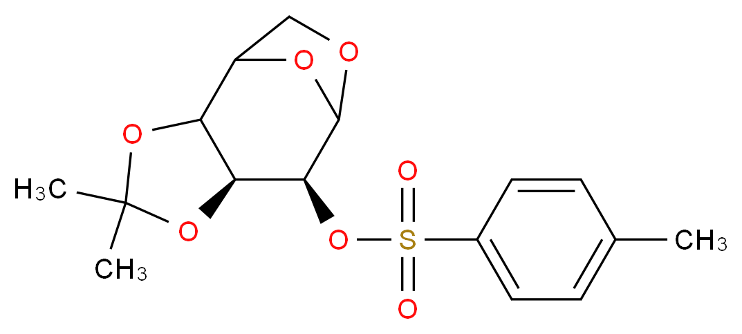 1,6-Anhydro-3,4-O-isopropylidene-2-tosyl-β-D-galactopyranose_分子结构_CAS_81028-98-0)