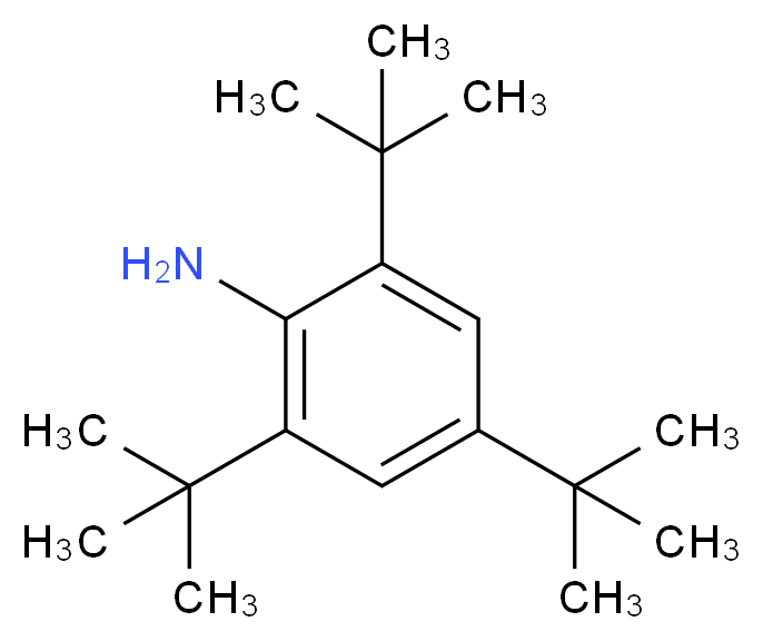 2,4,6-三-叔-丁基苯胺_分子结构_CAS_961-38-6)