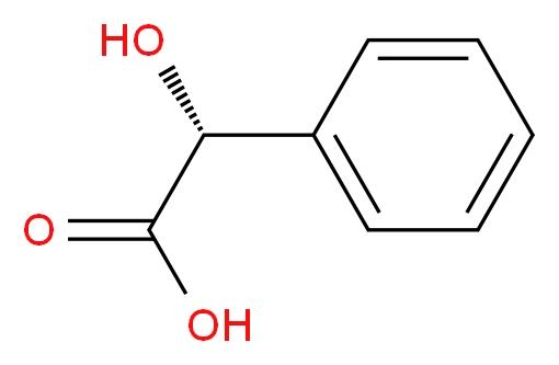 (R)-(-)-Mandelic acid_分子结构_CAS_611-71-2)