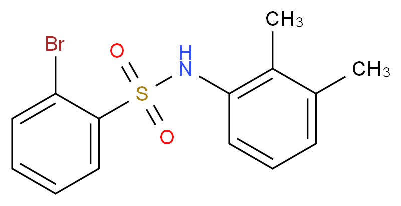 2-bromo-N-(2,3-dimethylphenyl)benzene-1-sulfonamide_分子结构_CAS_941294-37-7