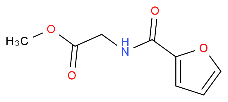 N-(2-呋喃基)甘氨酸甲酯_分子结构_CAS_13290-00-1)