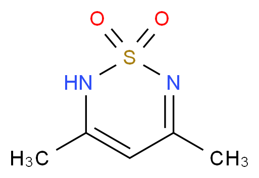 3,5-dimethyl-2H-1,2,6-thiadiazine 1,1-dioxide_分子结构_CAS_697-44-9)